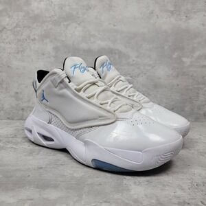 Nike Air Jordan Max Aura 4 Mens Size 8.5 White Blue Basketball Shoes Sneakers